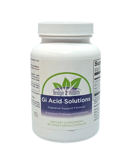 GI Acid-Solutions Provides Hydrochloric Acid to Help Maintain Gastric pH; Supports Absorption of Certain Macro- and Micronutrients & Helps Maintain Normal Gastric Flora