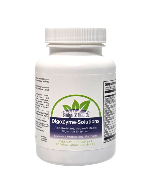 DigoZyme-Solutions Supports Healthy Digestion of Macronutrients and Enhances Nutrient Absorption; Breakdown of Polysaccharides in Beans and Cruciferous Vegetables.