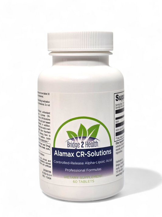 ALAmax CR -Solutions Alpha Lipoic Acid 600mg Tablets - Supplement with Biotin - Support Healthy Antioxidant Activity & Glutathione Levels for Natural Detox (60 Tablets)