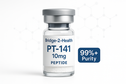 Bridge-2-Health PT-141 10mg Peptide Product exceeds 99% purity